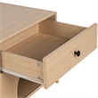 Furniture of America Cole Wood Natural 1-Drawer Pet-Friendly Design Side Table