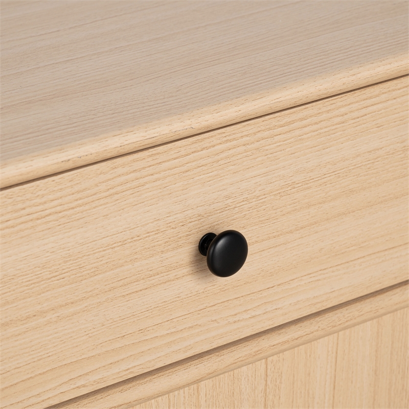 Furniture of America Cole Wood Natural 1-Drawer Pet-Friendly Design Side Table