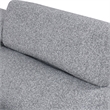 Furniture of America Nuesi Fabric Sleeper Sectional with Left Chaise in Gray