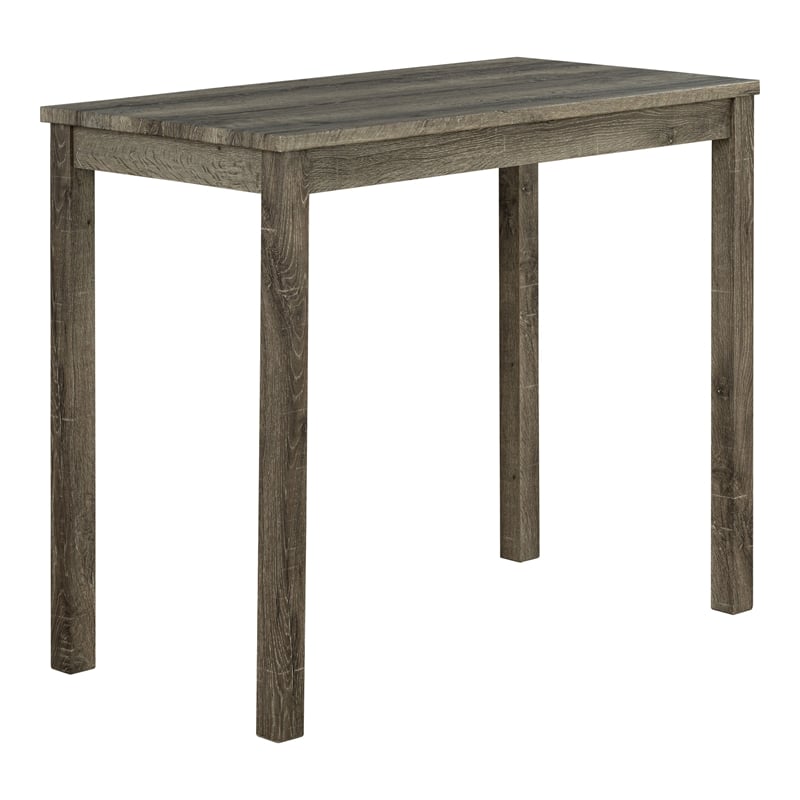 Furniture of America Surtop Wood 3-Piece Counter Dining Table Set in Brown