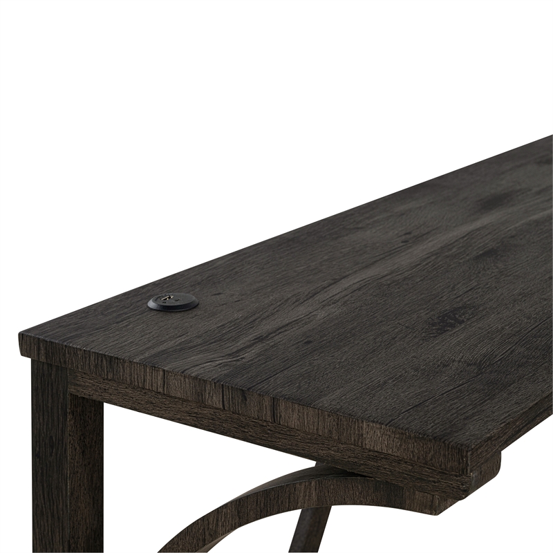 Furniture of America Idola Wood 4-Piece Counter Dining Table Set in Brown