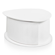 Furniture of America Elara Wood 3-Piece Coffee Table and End Table Set in White