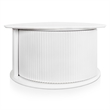Furniture of America Elara Wood 3-Piece Coffee Table and End Table Set in White