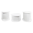 Furniture of America Elara Wood 3-Piece Coffee Table and End Table Set in White