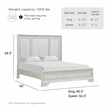 Furniture of America Gelbero Wood Panel Ornate Accent Queen Bed in White