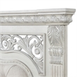 Furniture of America Byrne Wood Tufted Headboard Panel King Bed in White