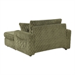 Furniture of America Dresdan Fabric 2-Arm Oversized Chaise in Green