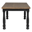 Furniture of America Peregrine Wood 7-Piece Dining Table Set in Black