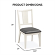 Furniture of America Arvin Wood 5-Piece Extendable Dining Table Set in White