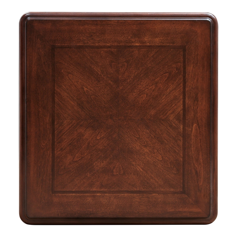 Furniture of America Boyd Wood End Table with Cabriole Legs in Brown