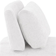 Furniture of America Tatiana Chenille and Wood Armless Chair in White
