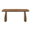 Furniture of America Haukea Wood 7-Piece Dining Table Set in Walnut