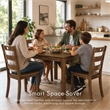 Furniture of America Haarven Wood 5-Piece Dining Table Set in Espresso
