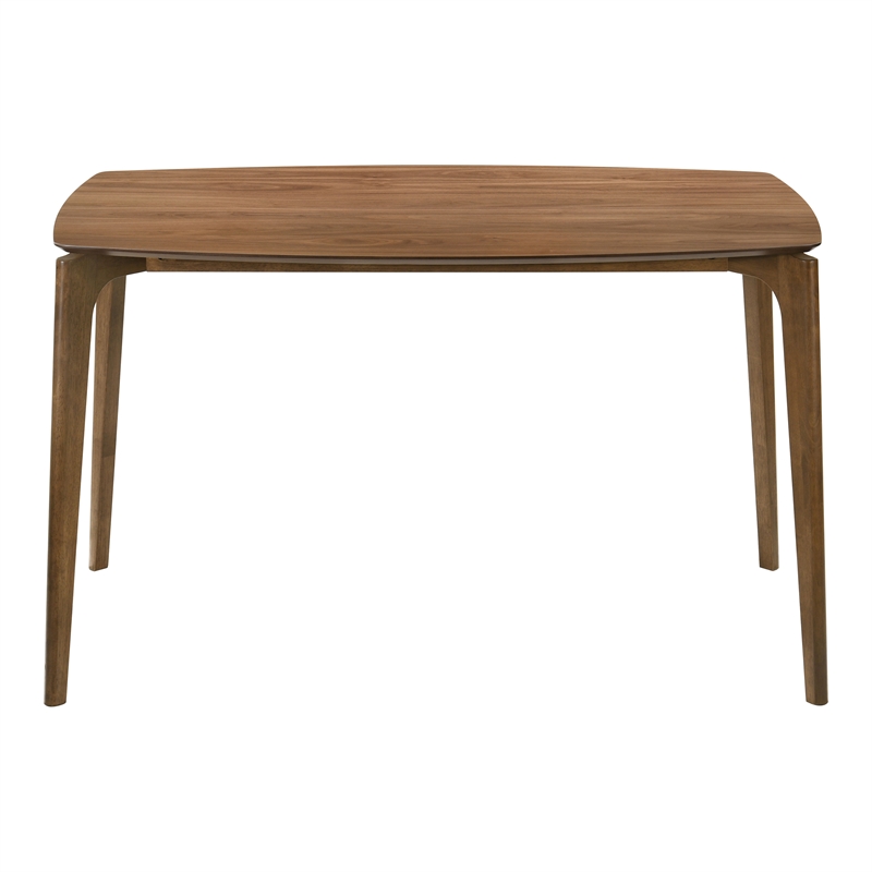 Furniture of America Alara Wood 5-Piece Counter Dining Table Set in Walnut