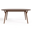 Furniture of America Vivendel Wood 7-Piece Dining Table Set in Walnut