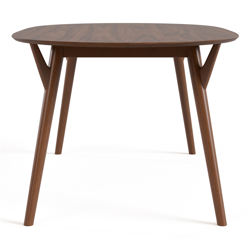 Furniture of America Vivendel Wood 7-Piece Dining Table Set in Walnut