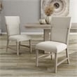 Furniture of America Westely Wood and Upholster Natural Side Chairs (Set of 2)