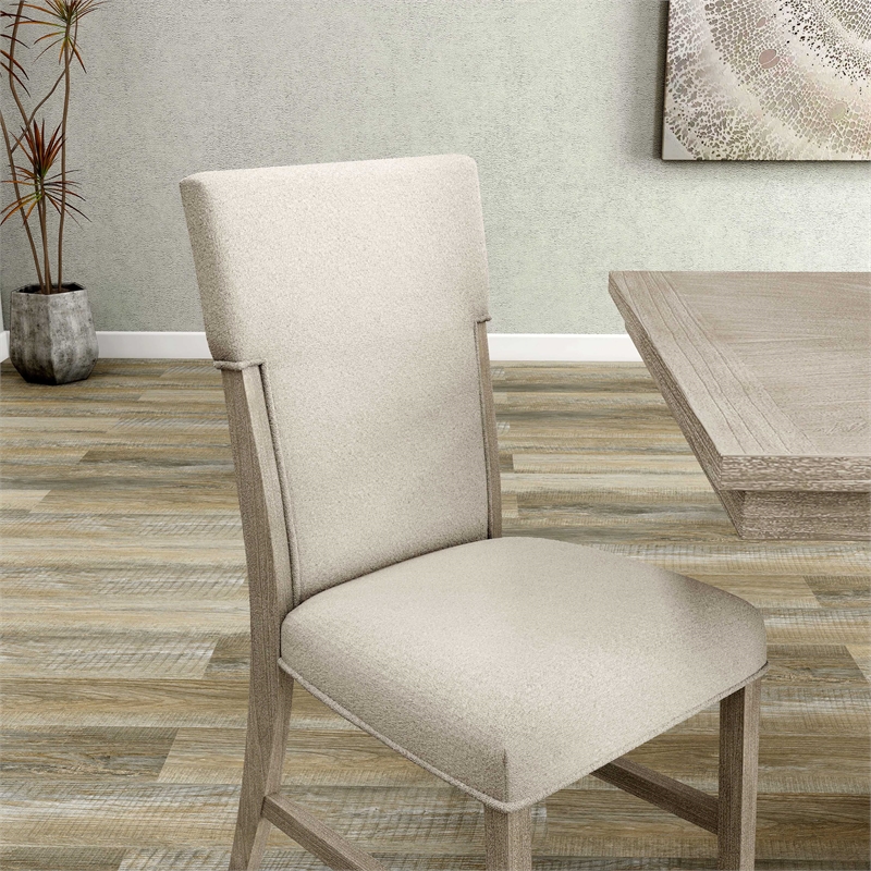 Furniture of America Westely Wood and Upholster Natural Side Chairs (Set of 2)