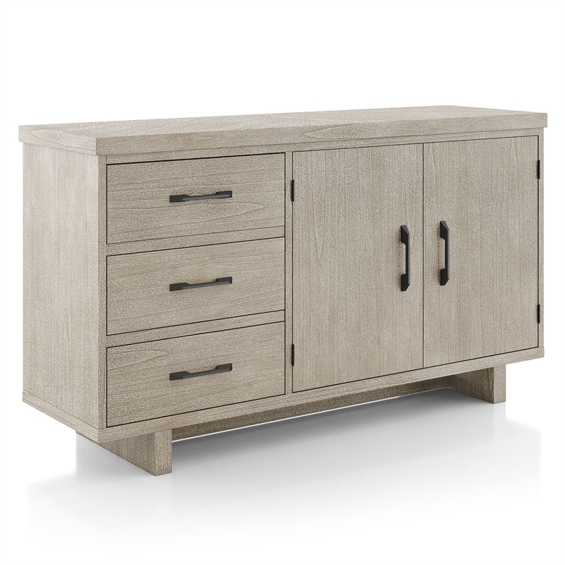 Furniture of America Westely Wood Multi-Storage Server in Natural