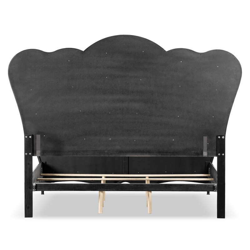 Furniture of America Seabliss Wood Queen 3-Piece Bedroom Set in Black