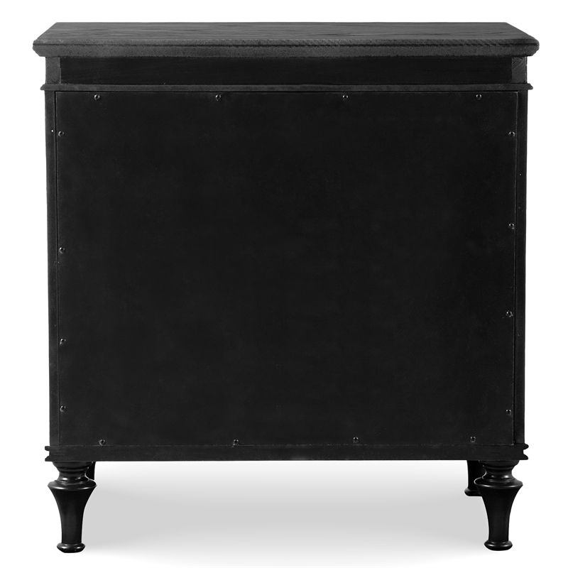 Furniture of America Seabliss Wood Queen 3-Piece Bedroom Set in Black