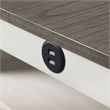 Furniture of America Kael Wood 3-Piece Counter Dining Table Set in White