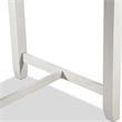 Furniture of America Kael Wood 3-Piece Counter Dining Table Set in White