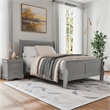 Furniture of America Toni Wood 2-Piece Full Bedroom Set in Gray