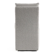 Furniture of America Mortimer Boucle Fabric Swivel Gray Side Chair with Casters