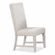 Furniture of America Celestia Solid Wood Side Chairs in Light Gray (Set of 2)