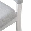 Furniture of America Fagan Fabric Upholstered Side Chairs in Gray (Set of 4)