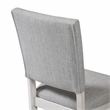 Furniture of America Fagan Fabric Upholstered Side Chairs in Gray (Set of 4)