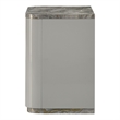 Furniture of America Bruna Solid Wood 2-Drawer Nightstand with LED in Light Gray