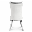 Furniture of America Balast Velvet Upholstered Side Chairs in White (Set of 2)