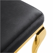 Furniture of America Balast Velvet Upholstered Side Chairs in Black (Set of 2)