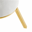 Furniture of America Balast Velvet Upholstered Side Chairs in White (Set of 2)