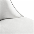 Furniture of America Balast Velvet Upholstered Side Chairs in White (Set of 2)