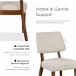 Furniture of America Forma Solid Wood Side Chairs in Walnut (Set of 2)