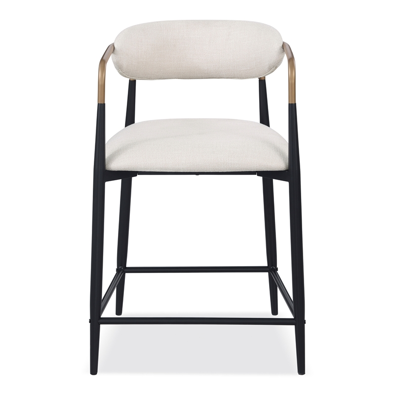 Furniture of America Kinsey Wood Counter Dining Chairs in Black (Set of 2)