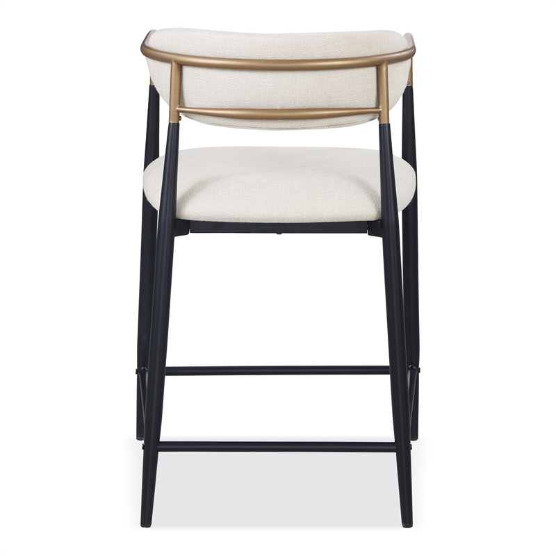 Furniture of America Kinsey Wood Counter Dining Chairs in Black (Set of 2)