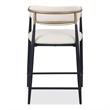 Furniture of America Kinsey Wood Counter Dining Chairs in Black (Set of 2)