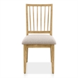 Furniture of America Eamon Solid Wood Windsor Side Chairs in Brown (Set of 2)