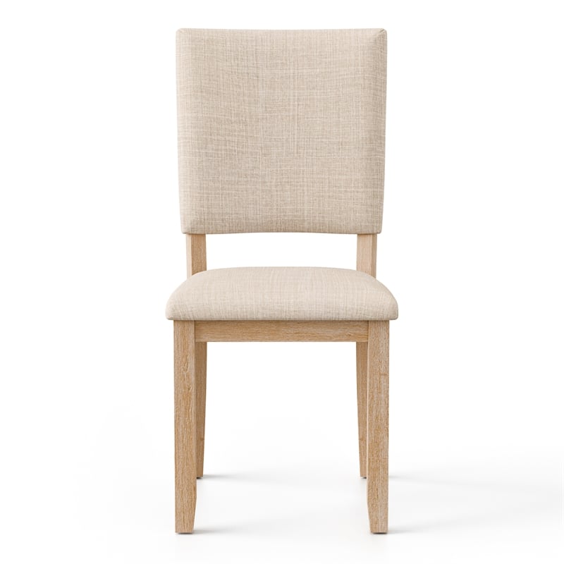 Furniture of America Fagan Fabric Upholstered Side Chairs in Brown (Set of 4)