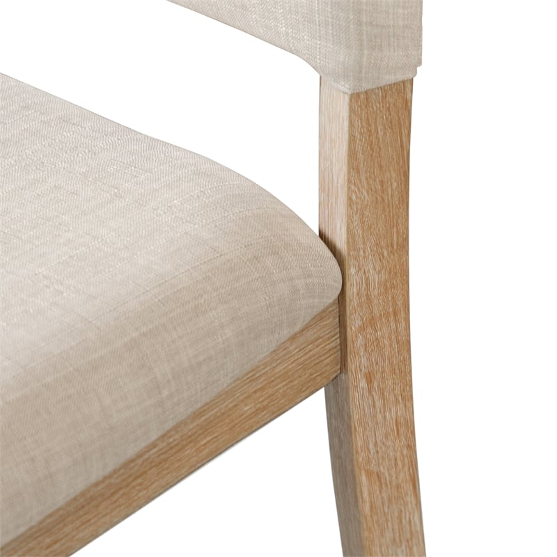 Furniture of America Fagan Fabric Upholstered Side Chairs in Brown (Set of 4)