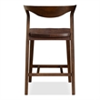 Furniture of America Nazaen Solid Wood Walnut Counter Dining Chairs (Set of 2)