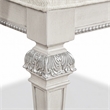 Furniture of America Gelbero Chenille Tufted Arm Chairs in White (Set of 2)