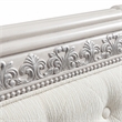 Furniture of America Gelbero Chenille Tufted Side Chairs in White (Set of 2)