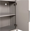 Furniture of America Austin Solid Wood Rounded Edges Server with Doors in Oak