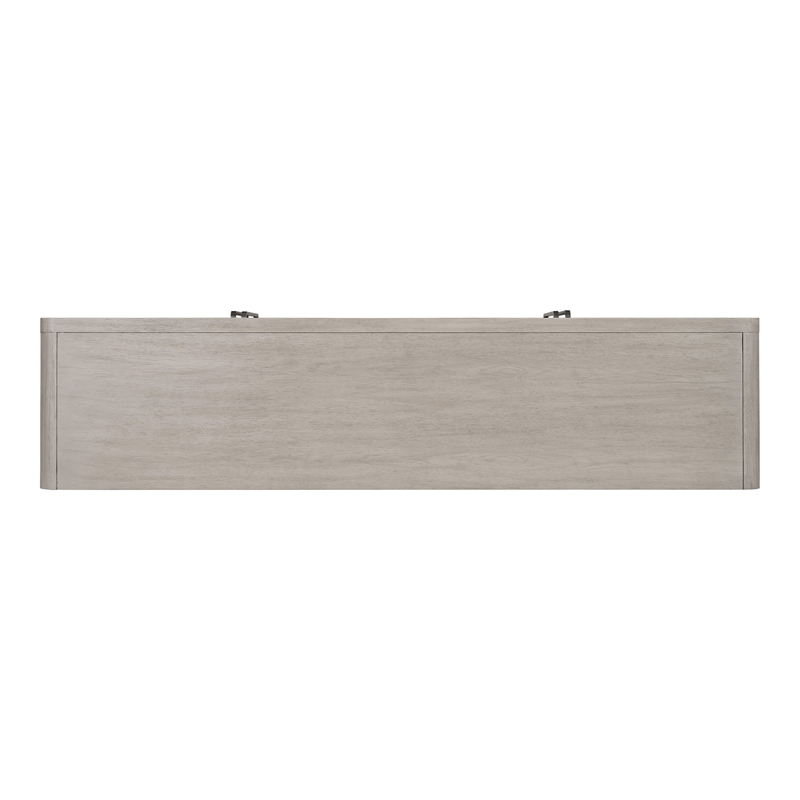 Furniture of America Austin Solid Wood Rounded Edges Server with Doors in Oak