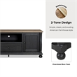 Furniture of America Narella Wood Storage 72-inch TV Console in Black